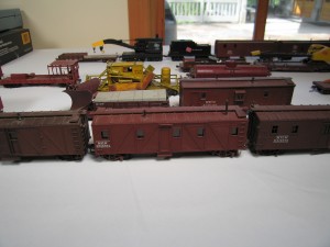 Milwaukee Road models on display at the 2010 meet