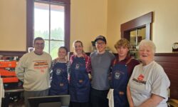 The Division Point Coffee and Crepes team with CRF Board members Jonathan Fischer and Mary Pittis.